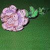 Perlenarbeit - 3D Perlen-Blume - Rose