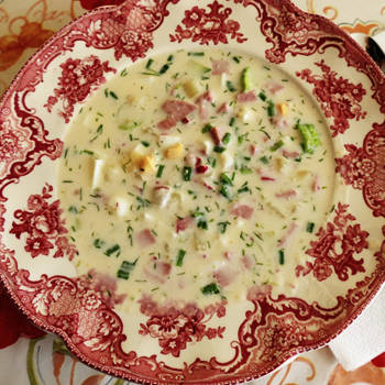 Russische kalte Suppe - Okroschka - beste Kochrezept